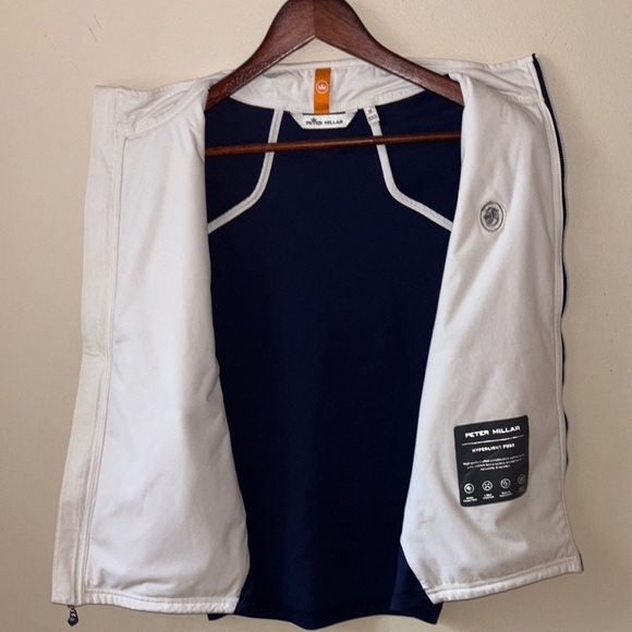 Peter Millar White and Navy Vest - Picture 3 of 5